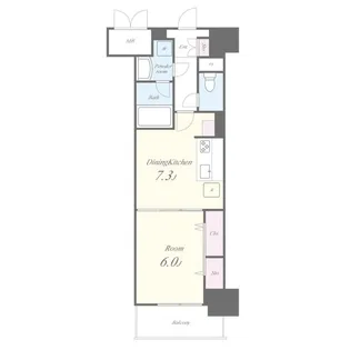 愛知県名古屋市中村区太閤通3丁目【マンション】の間取り
