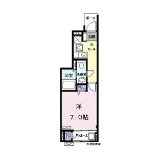 愛知県名古屋市西区名西1丁目【アパート】の間取り