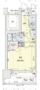 プレサンス栄ライズ【10階】の間取り