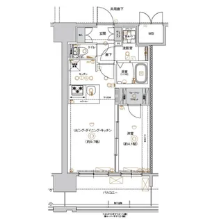 愛知県名古屋市北区上飯田北町1丁目【マンション】の間取り