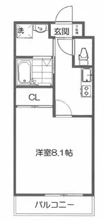 サクシード伏見京町【3階】の間取り