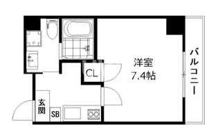 サクシード伏見京橋【3階】の間取り