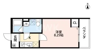 エルバ深草【1階】の間取り