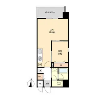 愛知県名古屋市中村区名駅南5丁目【マンション】の間取り