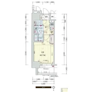愛知県名古屋市東区東桜2丁目【マンション】の間取り