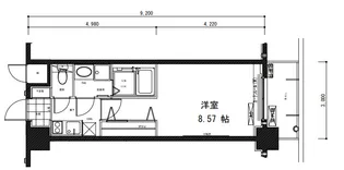 レジディア京都駅前【3階】の間取り