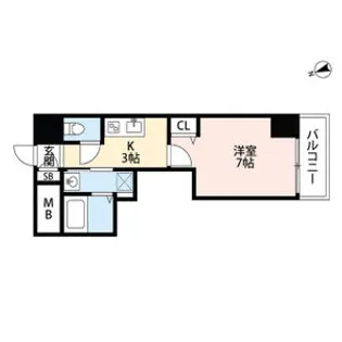 愛知県名古屋市中区新栄2丁目【マンション】の間取り