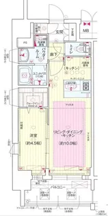 愛知県名古屋市中村区若宮町3丁目【マンション】の間取り
