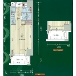 愛知県名古屋市中区伊勢山1丁目【マンション】の間取り