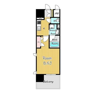 愛知県名古屋市中区大須3丁目【マンション】の間取り