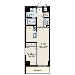愛知県名古屋市中区正木2丁目【マンション】の間取り