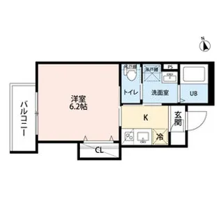 愛知県名古屋市中川区愛知町【アパート】の間取り
