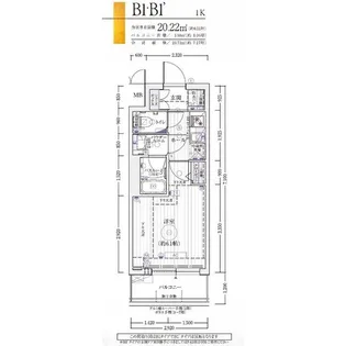 エステムコート京都西院【6階】の間取り