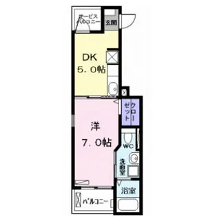 愛知県名古屋市西区栄生2丁目【アパート】の間取り