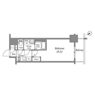 愛知県名古屋市中区新栄2丁目【マンション】の間取り