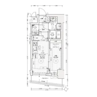 愛知県名古屋市中区富士見町【マンション】の間取り
