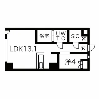 愛知県名古屋市西区則武新町4丁目【マンション】の間取り