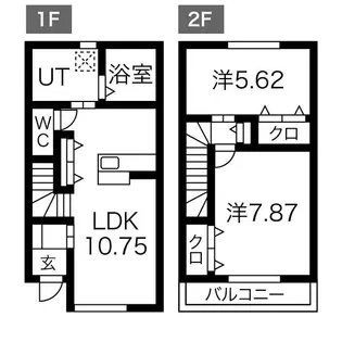 D-room xevo 桃山の間取り