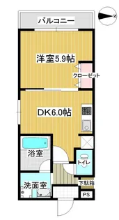 Brilia Court 丹波橋(ブリリアコート丹波橋)【1階】の間取り