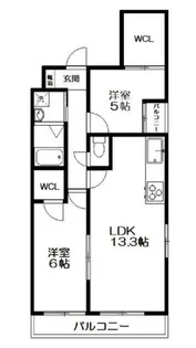 サクシード伏見車町セカンド【4階】の間取り