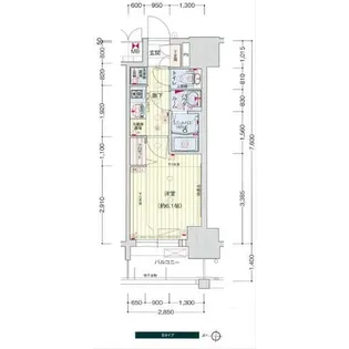 愛知県名古屋市中区栄5丁目【マンション】の間取り