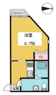 桃山HATCH【1階】の間取り