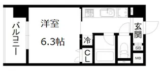 ラグゼナ清水五条【1階】の間取り