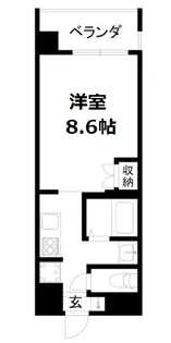 LUXENA(ラクゼナ)梅小路京都西【2階】の間取り