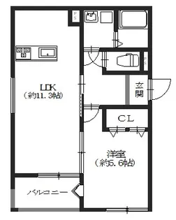 クローリス(Chloris)【1階】の間取り