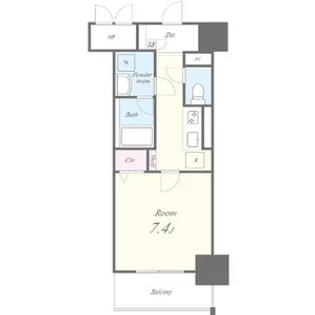 愛知県名古屋市西区那古野2丁目【マンション】の間取り