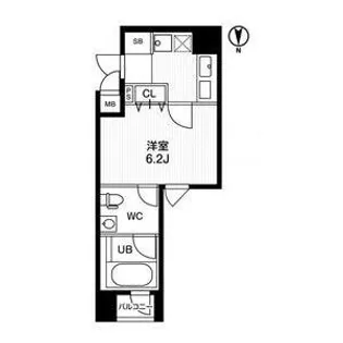 アーバンフラッツ四条西洞院【3階】の間取り