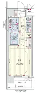 プレサンスTHE KYOTO 流雅【5階】の間取り