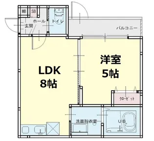 CASA WOOD(カーサウッド)東伊達【2階】の間取り