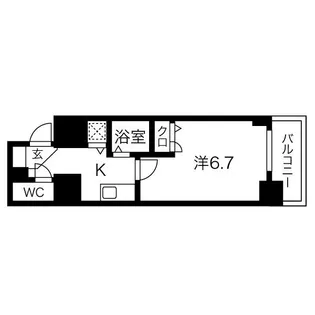 ライジングコート名古屋駅南【2階】の間取り