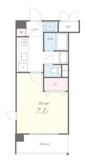 サントゥールくいな橋【1階】の間取り