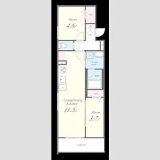 アイナ ルアナ ウル【2階】の間取り