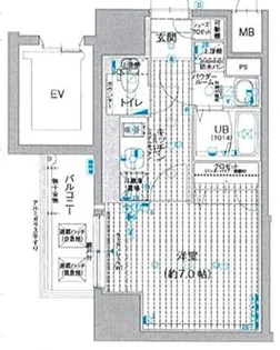 エスリード大須デュオ【7階】の間取り