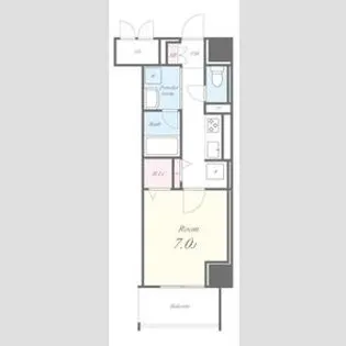 プレミアムコート新栄【7階】の間取り