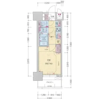 プレサンス太閤通駅前デュプル【2階】の間取り