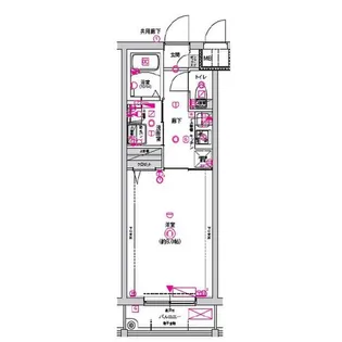 CREST TAPP京都丹波口Ⅱ【5階】の間取り
