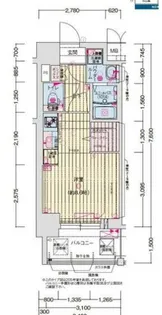 プレサンス名古屋菊井セルカ【7階】の間取り