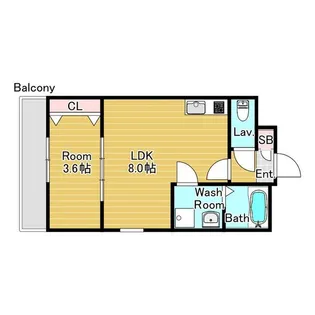 ルシェリア山科【2階】の間取り