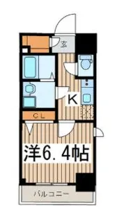 エスリード名古屋STATION WEST【2階】の間取り