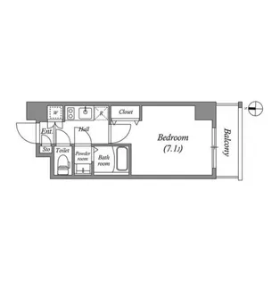 アドバンス京都デタンデュ【6階】の間取り