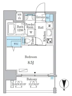 アリエッタNagoya【2階】の間取り