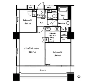 パークアクシス名駅南【10階】の間取り
