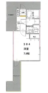 CASA WOOD 西浦町【3階】の間取り