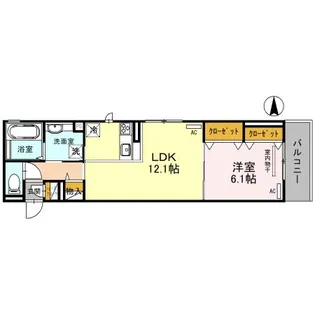 ジュメイラKYOTO2【3階】の間取り