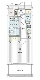 エステムコート名古屋黒川シャルマン【6階】の間取り