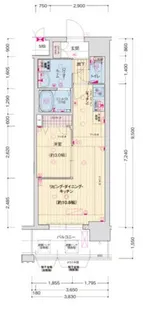 ソルテラスKYOTO西大路 瑠【2階】の間取り